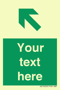 Custom Safe condition: Green Up left arrow